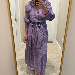 Xirena purple midi dress